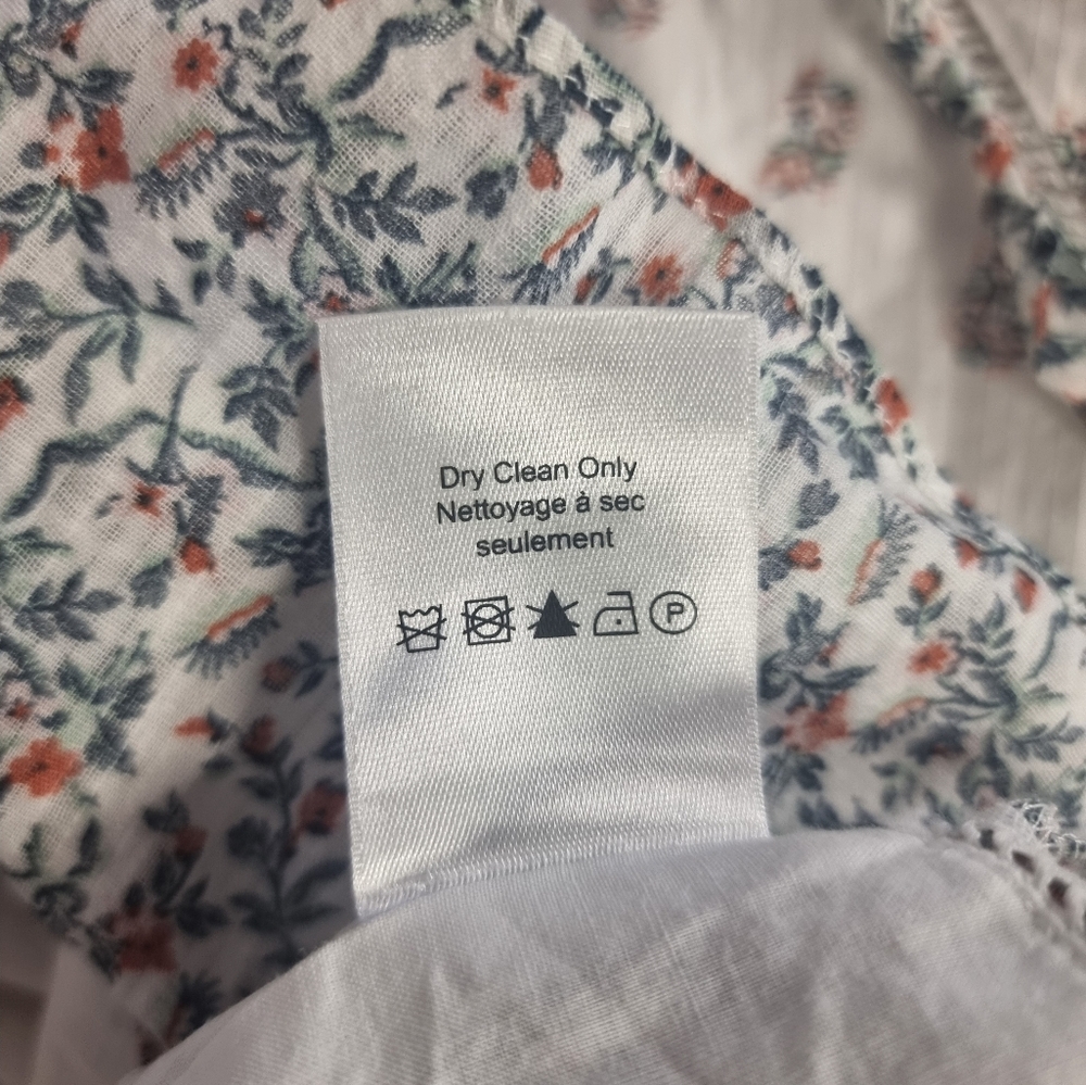 Veronica Beard White Floral Dress Sz 12 - Picture 4 of 14